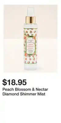 Bath & Body Works Peach Blossom & Nectar Diamond Shimmer Mist offer