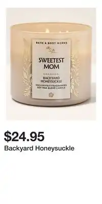Bath & Body Works Backyard Honeysuckle offer