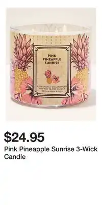 Bath & Body Works Pink Pineapple Sunrise 3-Wick Candle offer