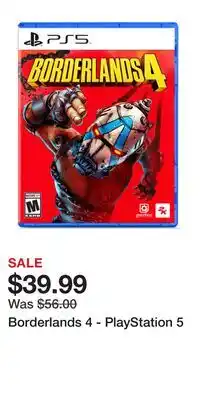 Game Stop Borderlands 4 - PlayStation 5 offer