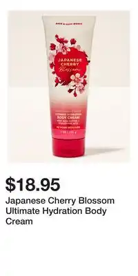 Bath & Body Works Japanese Cherry Blossom Ultimate Hydration Body Cream offer