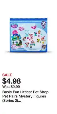 Game Stop Basic Fun Littlest Pet Shop Pet Pairs Mystery Figures (Series 2) 2-Pack (Styles May Vary) offer