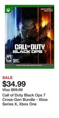 Game Stop Call of Duty Black Ops 7 Cross-Gen Bundle - Xbox Series X, Xbox One offer