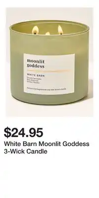 Bath & Body Works White Barn Moonlit Goddess 3-Wick Candle offer