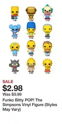 Game Stop Funko Bitty POP! The Simpsons Vinyl Figure (Styles May Vary) offer