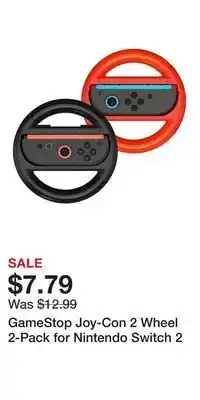 Game Stop GameStop Joy-Con 2 Wheel 2-Pack for Nintendo Switch 2 offer