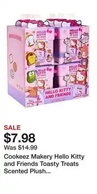 Game Stop Cookeez Makery Hello Kitty and Friends Toasty Treats Scented Plush (Styles May Vary) offer