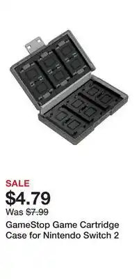 Game Stop GameStop Game Cartridge Case for Nintendo Switch 2 offer