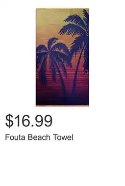 Costco Fouta Beach Towel offer