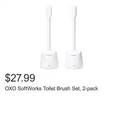 Costco OXO SoftWorks Toilet Brush Set, 2-pack offer