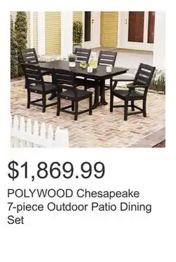 Costco POLYWOOD Chesapeake 7-piece Outdoor Patio Dining Set offer