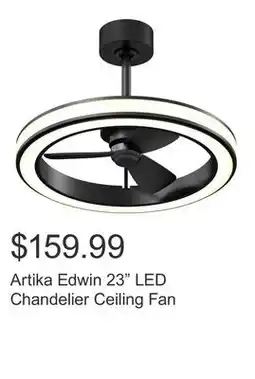 Costco Artika Edwin 23 LED Chandelier Ceiling Fan offer