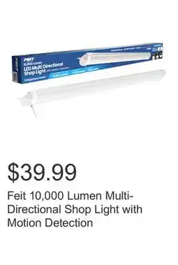 Costco Feit 10,000 Lumen Multi-Directional Shop Light with Motion Detection offer