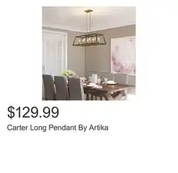 Costco Carter Long Pendant By Artika offer