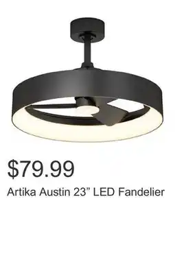Costco Artika Austin 23 LED Fandelier offer