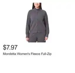 Costco Mondetta Women's Fleece Full-Zip offer