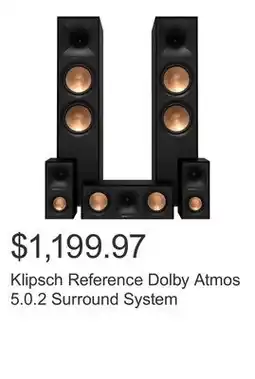 Costco Klipsch Reference Dolby Atmos 5.0.2 Surround System offer