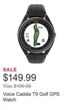 Costco Voice Caddie T9 Golf GPS Watch offer