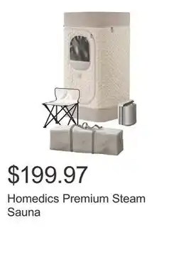 Costco Homedics Premium Steam Sauna offer