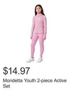 Costco Mondetta Youth 2-piece Active Set offer