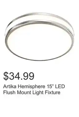 Costco Artika Hemisphere 15 LED Flush Mount Light Fixture offer