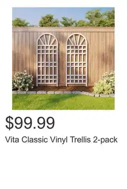 Costco Vita Classic Vinyl Trellis 2-pack offer