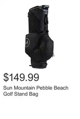 Costco Sun Mountain Pebble Beach Golf Stand Bag offer