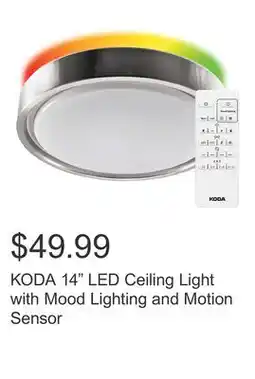 Costco KODA 14 LED Ceiling Light with Mood Lighting and Motion Sensor offer