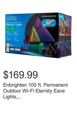 Costco Enbrighten 100 ft. Permanent Outdoor Wi-Fi Eternity Eave Lights, 16.5 in. Spacing, 33 Lumens offer