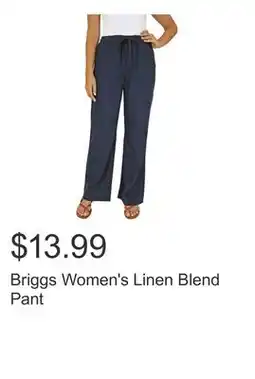 Costco Briggs Women's Linen Blend Pant offer