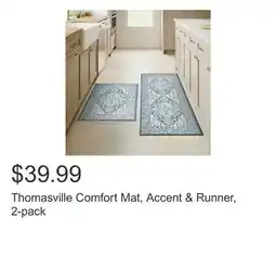 Costco Thomasville Comfort Mat, Accent & Runner, 2-pack offer