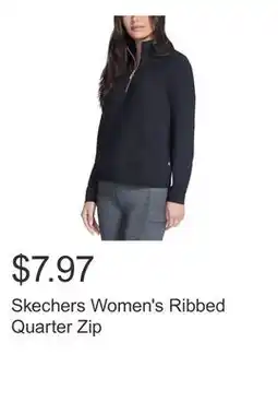Costco Skechers Women's Ribbed Quarter Zip offer