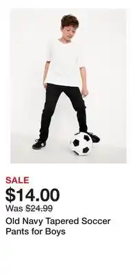 Old Navy Old Navy Tapered Soccer Pants for Boys offer