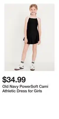 Old Navy Old Navy PowerSoft Cami Athletic Dress for Girls offer