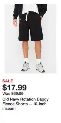 Old Navy Old Navy Rotation Baggy Fleece Shorts -- 10-inch inseam offer