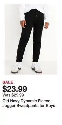 Old Navy Old Navy Dynamic Fleece Jogger Sweatpants for Boys offer