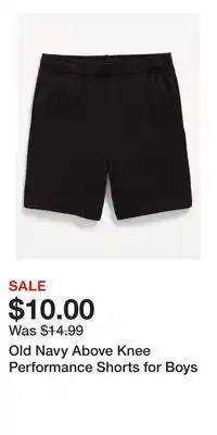Old Navy Old Navy Above Knee Performance Shorts for Boys offer