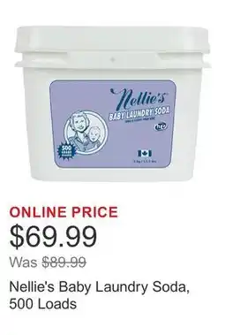 Costco Nellie's Baby Laundry Soda, 500 Loads offer