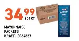 US Foods Chef's Store Mayonnaise packets kraft offer