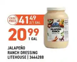 US Foods Chef's Store Jalapeño ranch dressing litehouse offer