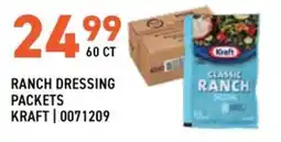 US Foods Chef's Store Ranch dressing packets kraft offer