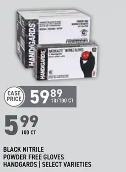 US Foods Chef's Store Black nitrile powder free gloves handgards offer