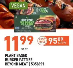 US Foods Chef's Store Plant based burger patties beyond meat offer