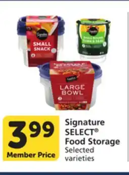 Albertsons Signature SELECT Food Storage offer