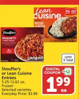 Albertsons Stouffer's or Lean Cuisine Entrées offer