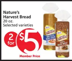 Albertsons Nature's Harvest Bread offer