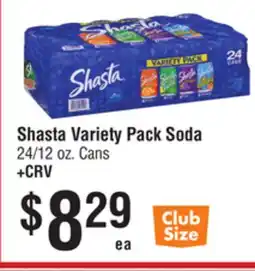 Smart & Final Shasta Variety Pack Soda offer