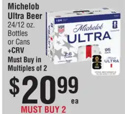 Smart & Final Michelob Ultra Beer offer