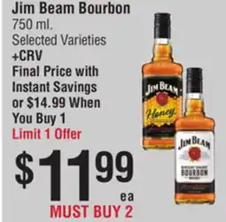 Smart & Final Jim Beam Bourbon offer