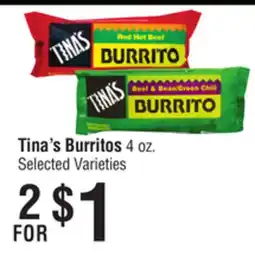 Smart & Final Tina's Burritos offer